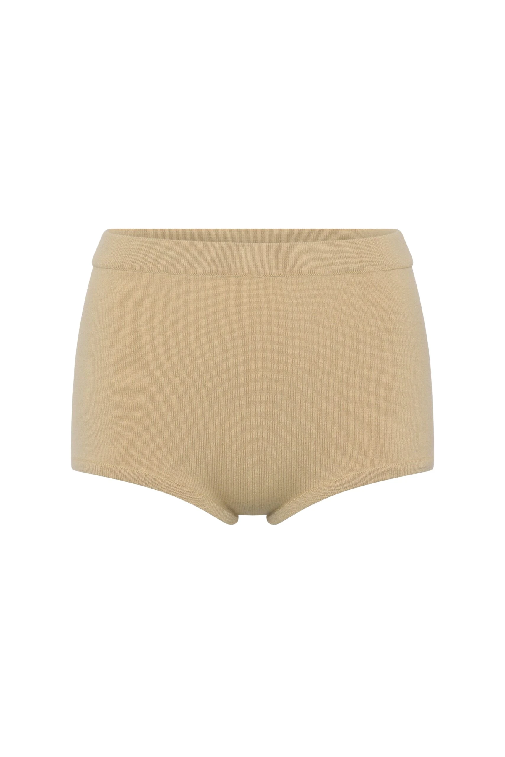 Helm Knit Pantie in Hay Merino Wool Cashmere