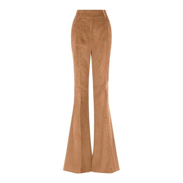 Gabriela Hearst Ianthe Flare Pant in Camel Sea Island Cotton Corduroy, view 6