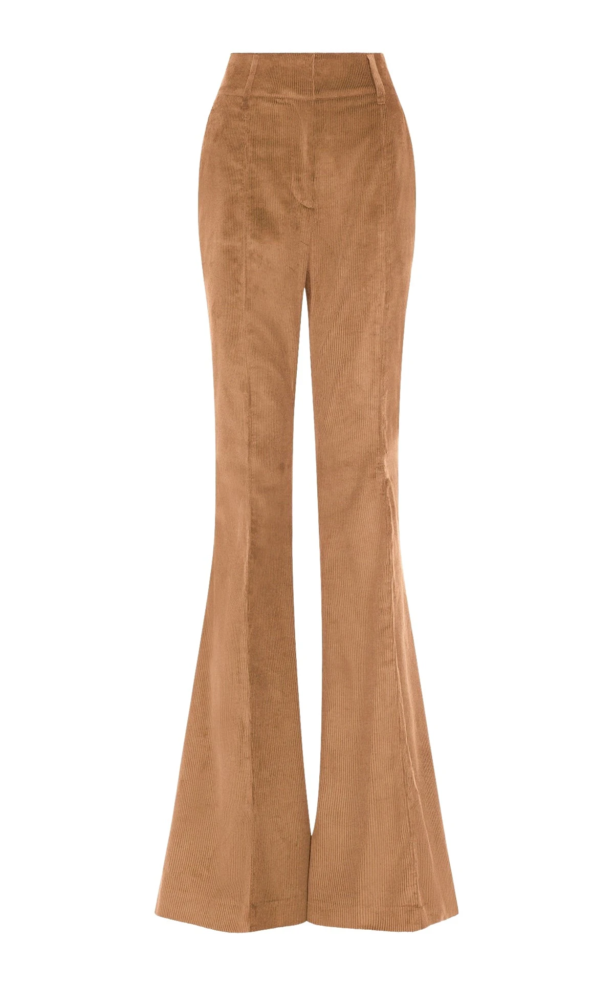 Gabriela Hearst Ianthe Flare Pant in Camel Sea Island Cotton Corduroy