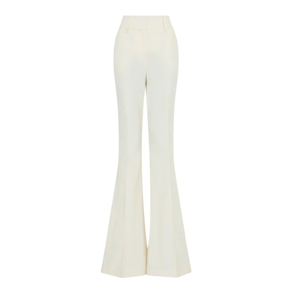 Gabriela Hearst Ianthe Flare Pant in Ivory Sea Island Cotton Corduroy, view 6