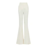 Gabriela Hearst Ianthe Flare Pant in Ivory Sea Island Cotton Corduroy