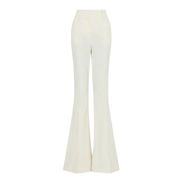 Gabriela Hearst Ianthe Flare Pant in Ivory Sea Island Cotton Corduroy