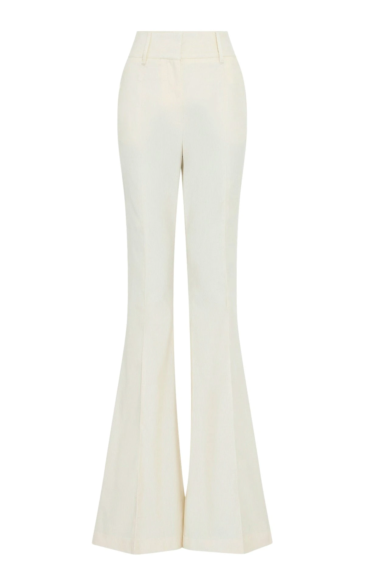 Gabriela Hearst Ianthe Flare Pant in Ivory Sea Island Cotton Corduroy