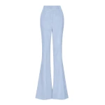 Gabriela Hearst Ianthe Flare Pant in Light Blue Sea Island Cotton Corduroy