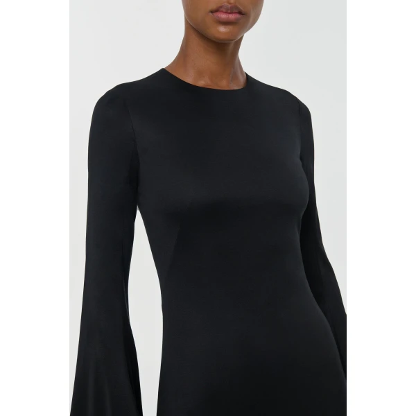 Gabriela Hearst Imara Maxi Dress in Black Silk Jersey, view 5