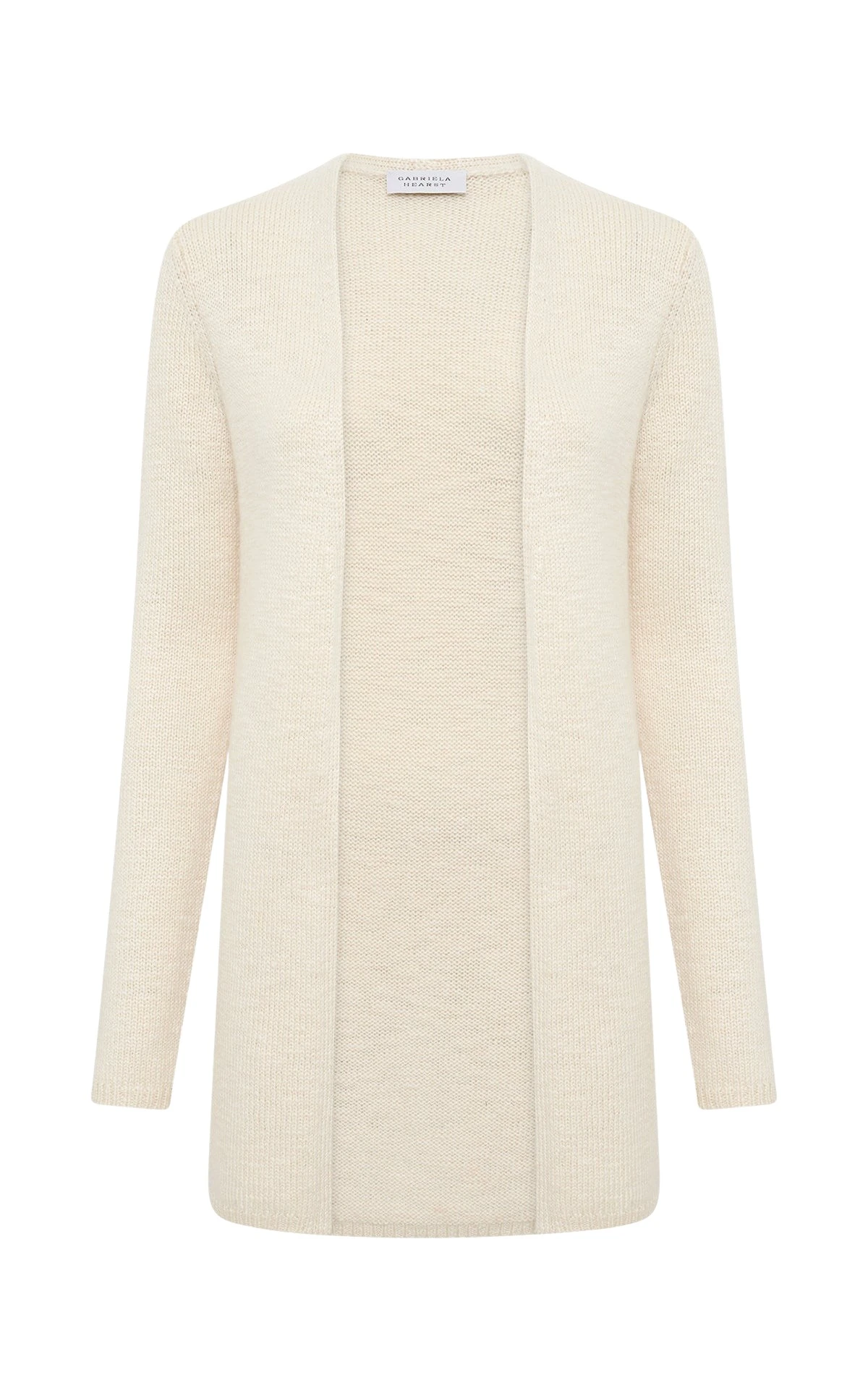 Gabriela Hearst Jani Knit Cardigan in Ivory Cashmere
