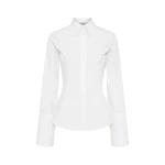 Gabriela Hearst Jataya Shirt in White Sea Island Cotton