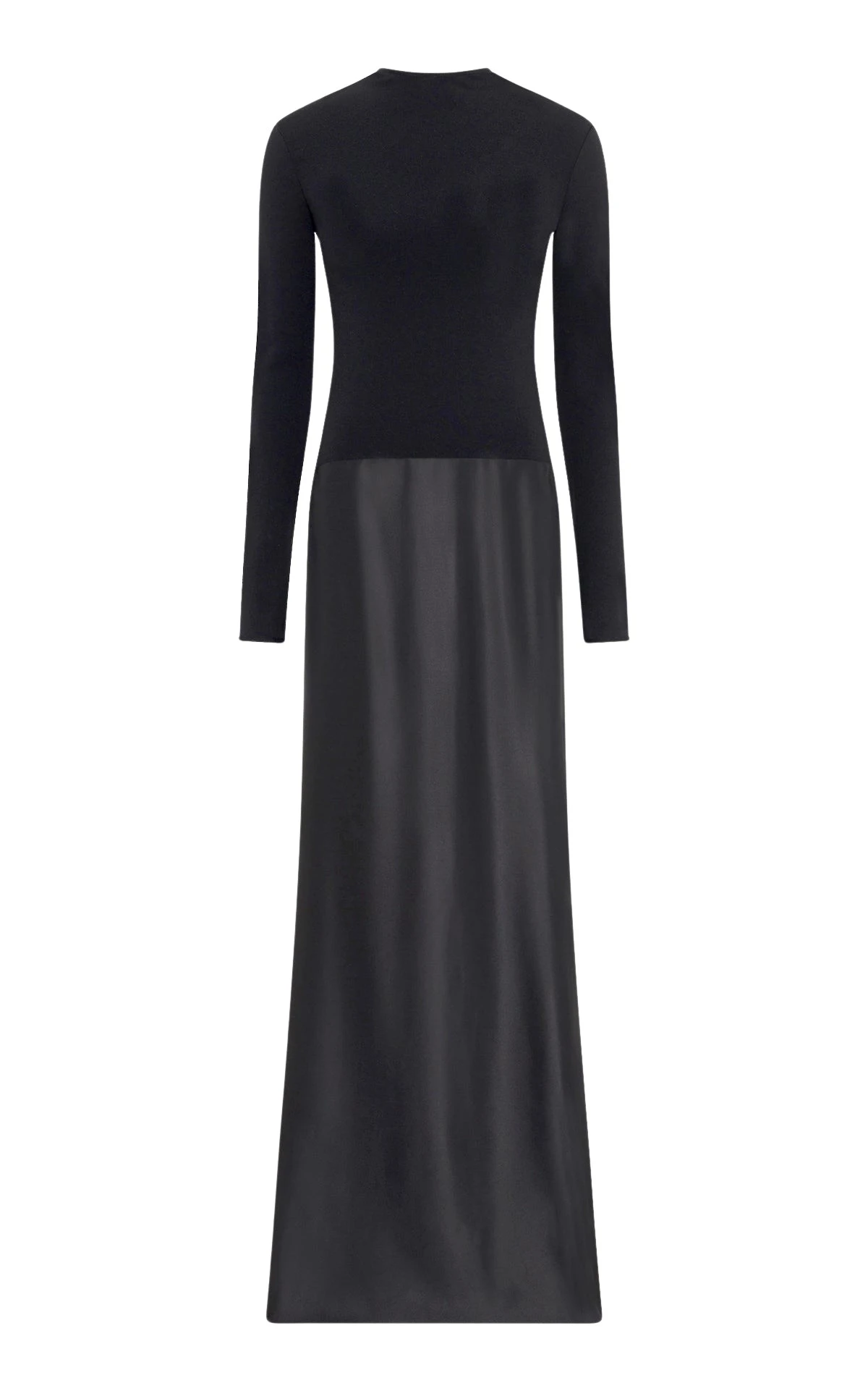 Gabriela Hearst Jessamy Maxi Dress in Black Silk Satin