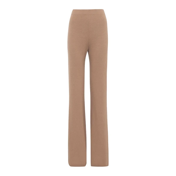 Gabriela Hearst Kaulike Knit Pants in Camel Brushed Cashmere