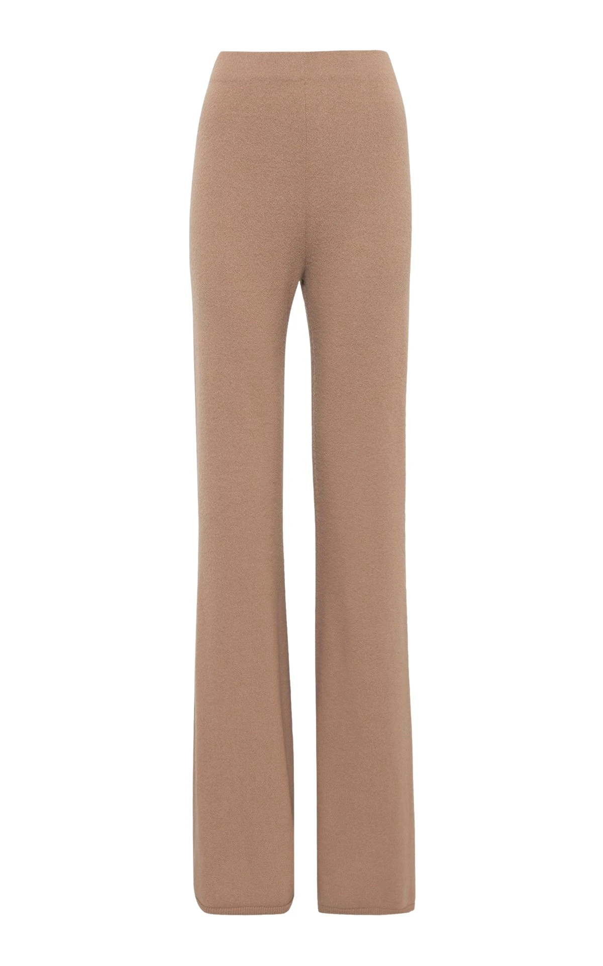 Kaulike Knit Pants in Camel Brushed Cashmere