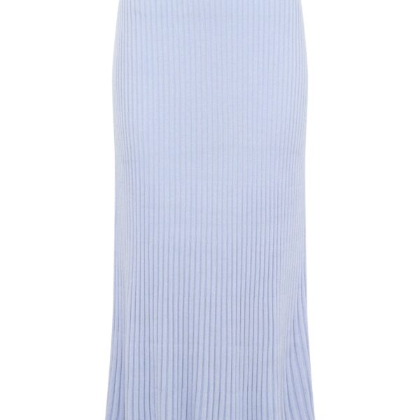 Gabriela Hearst Kavya Knit Skirt in Halogen Blue Cashmere Silk, view 6