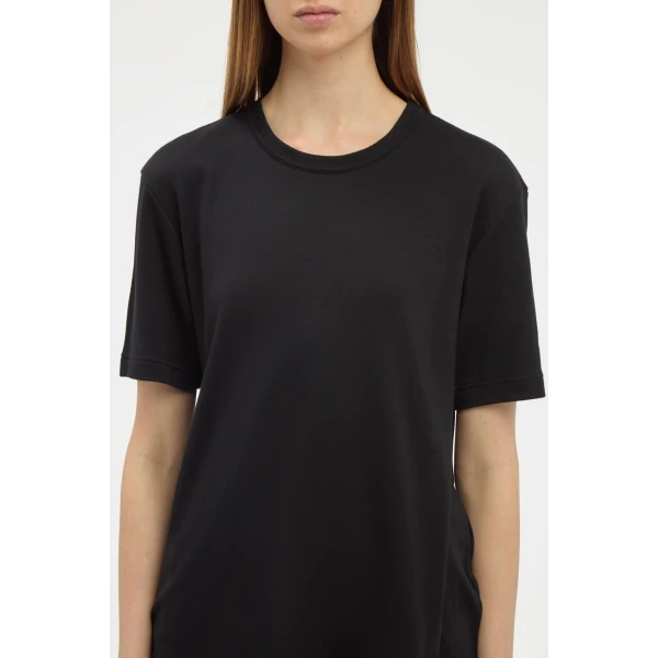 Gabriela Hearst Kirby T-Shirt in Black Cashmere Jersey Top, view 5