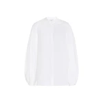 Gabriela Hearst Laetitia Blouse in White Aloe Linen