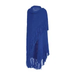 Gabriela Hearst Lauren Knit Wrap in Cobalt Welfat Cashmere