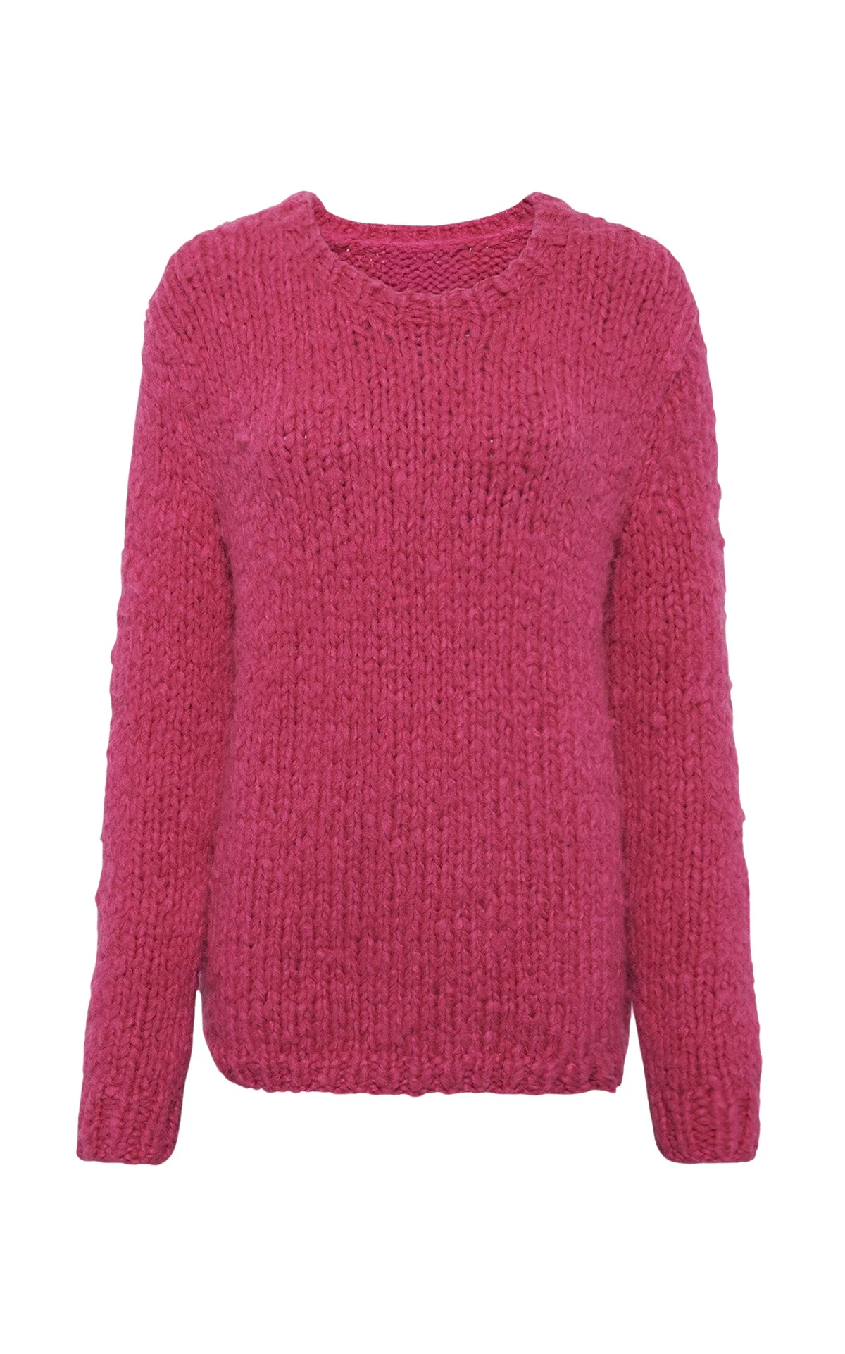 Gabriela Hearst Lawrence Knit Sweater in Fuchsia Welfat Cashmere