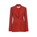 Gabriela Hearst Leiva Blazer in Antelope Orange Linen Twill