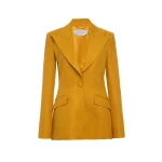 Gabriela Hearst Leiva Blazer in Golden Birch Linen Twill