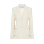 Gabriela Hearst Louisa Blazer in Ivory Sea Island Cotton Corduroy