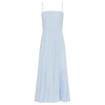 Gabriela Hearst Magritte Dress in Light Blue Aloe Linen