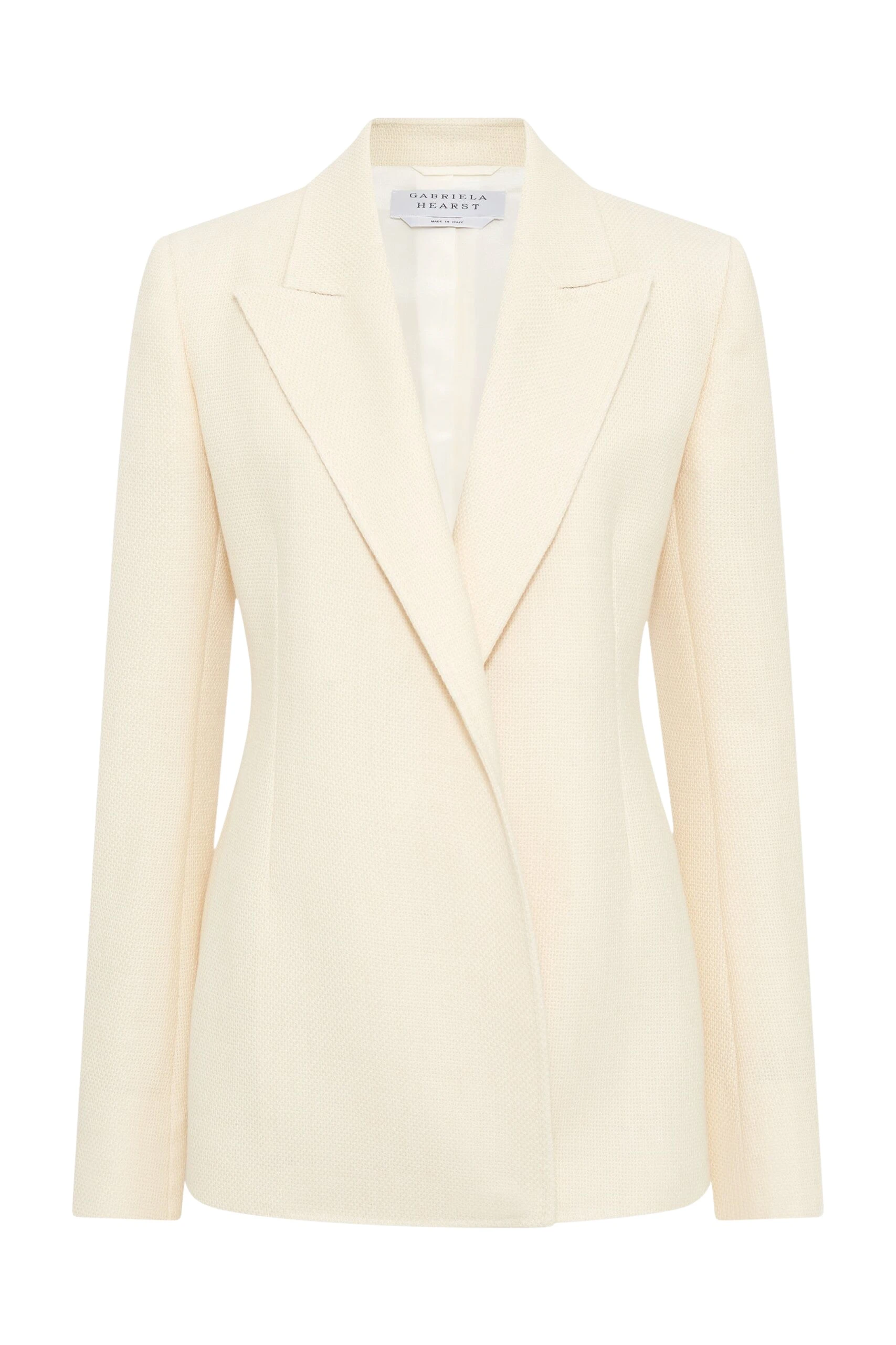 Gabriela Hearst Mairi Blazer in Ivory Alpaca Wool