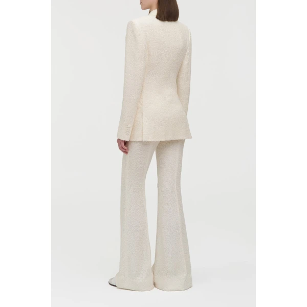 Gabriela Hearst Mairi Blazer in Ivory Silk Boucle, view 4