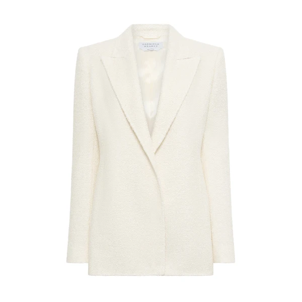 Gabriela Hearst Mairi Blazer in Ivory Silk Boucle, view 6