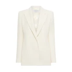 Gabriela Hearst Mairi Blazer in Ivory Silk Boucle