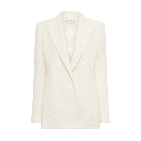 Gabriela Hearst Mairi Blazer in Ivory Silk Boucle