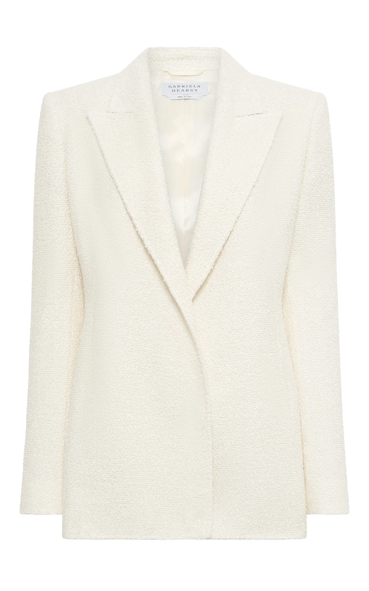 Gabriela Hearst Mairi Blazer in Ivory Silk Boucle