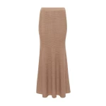 Gabriela Hearst Manni Knit Maxi Skirt in Camel Cashmere