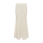 Gabriela Hearst Manni Knit Maxi Skirt in Ivory Cashmere