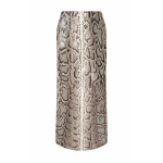 Gabriela Hearst Manuela Midi Skirt in Greyscale Inversa™ Snakeskin