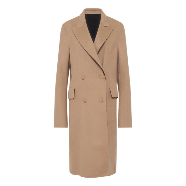 Gabriela Hearst Mcaffrey Coat in Camel & Black Double-face Cashmere, view 2