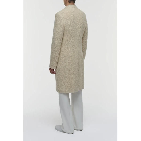 Gabriela Hearst Mcaffrey Coat in Ivory Cashmere Silk, view 5