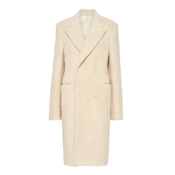 Gabriela Hearst Mcaffrey Coat in Ivory Cashmere Silk, view 6