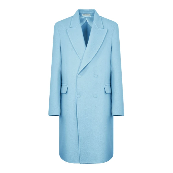 Gabriela Hearst Mcaffrey Coat in Light Blue Cashmere Felt, view 6