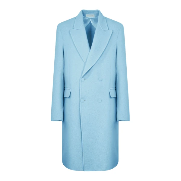 Gabriela Hearst Mcaffrey Coat in Light Blue Cashmere Felt