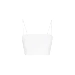 Gabriela Hearst Nadir Top in White Sea Island Cotton