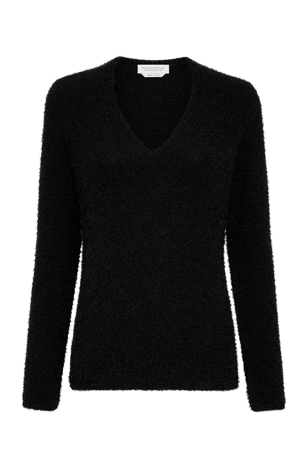 Gabriela-Hearst-Neoma-Knit-V-Neck-Sweater-in-Black-Silk-Cashmere80307_nobg Gabriela Hearst Neoma Knit V-Neck Sweater in Black Silk Cashmere