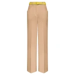 Gabriela Hearst Norman Wide-leg Pant in Camel & Citrine Virgin Wool Crepe