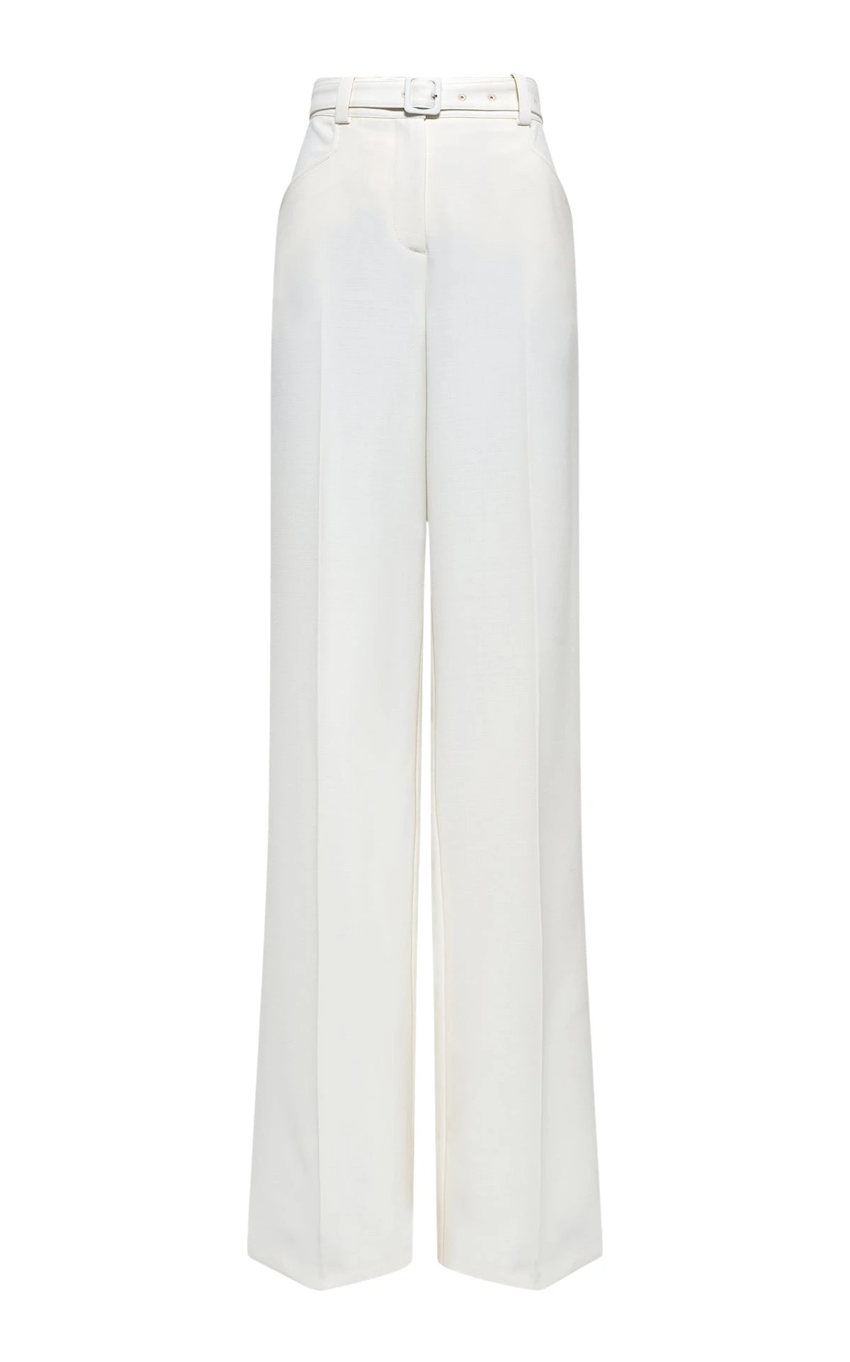 Gabriela Hearst Norman Wide-leg Pant in Ivory Recycled Virgin Wool