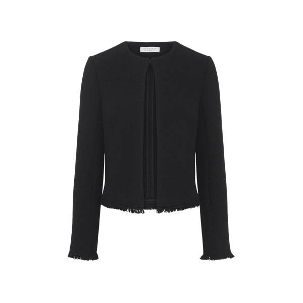 Gabriela Hearst Normand Jacket in Black Virgin Wool Cashmere