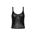 Gabriela Hearst Nur Knit Tank Top in Black Silk Cashmere