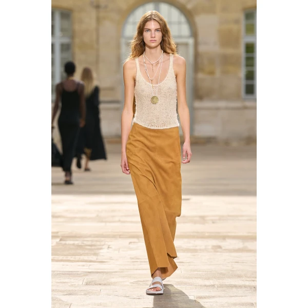 Gabriela Hearst Nur Knit Tank Top in Off White Silk Cashmere, view 2