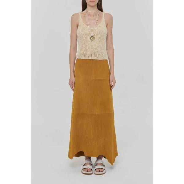 Gabriela Hearst Nur Knit Tank Top in Off White Silk Cashmere, view 4
