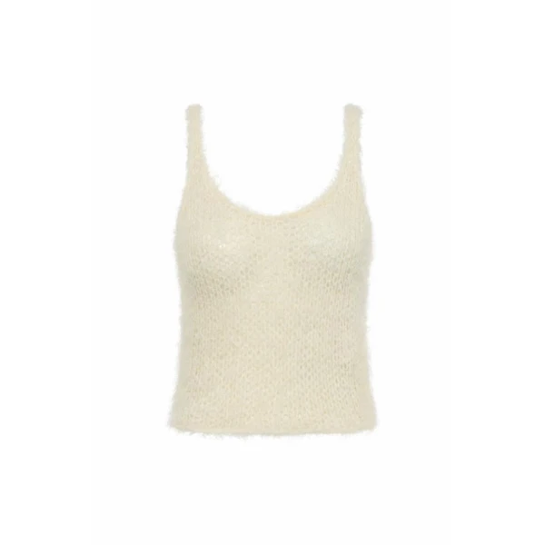 Gabriela Hearst Nur Knit Tank Top in Off White Silk Cashmere, view 6
