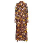 Gabriela Hearst Nuria Patchwork Stars Trench Coat In Multi Nappa Leather