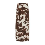 Gabriela Hearst Phaedra Knit Maxi Skirt in Ivory Cognac Multi Cashmere