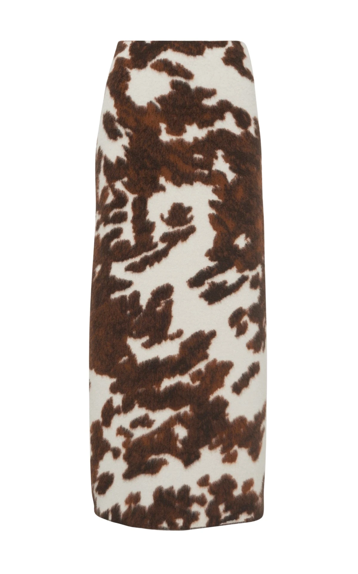 Gabriela Hearst Phaedra Knit Maxi Skirt in Ivory Cognac Multi Cashmere