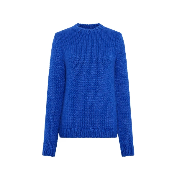 Gabriela Hearst Poros Knit Sweater in Cobalt Cashmere